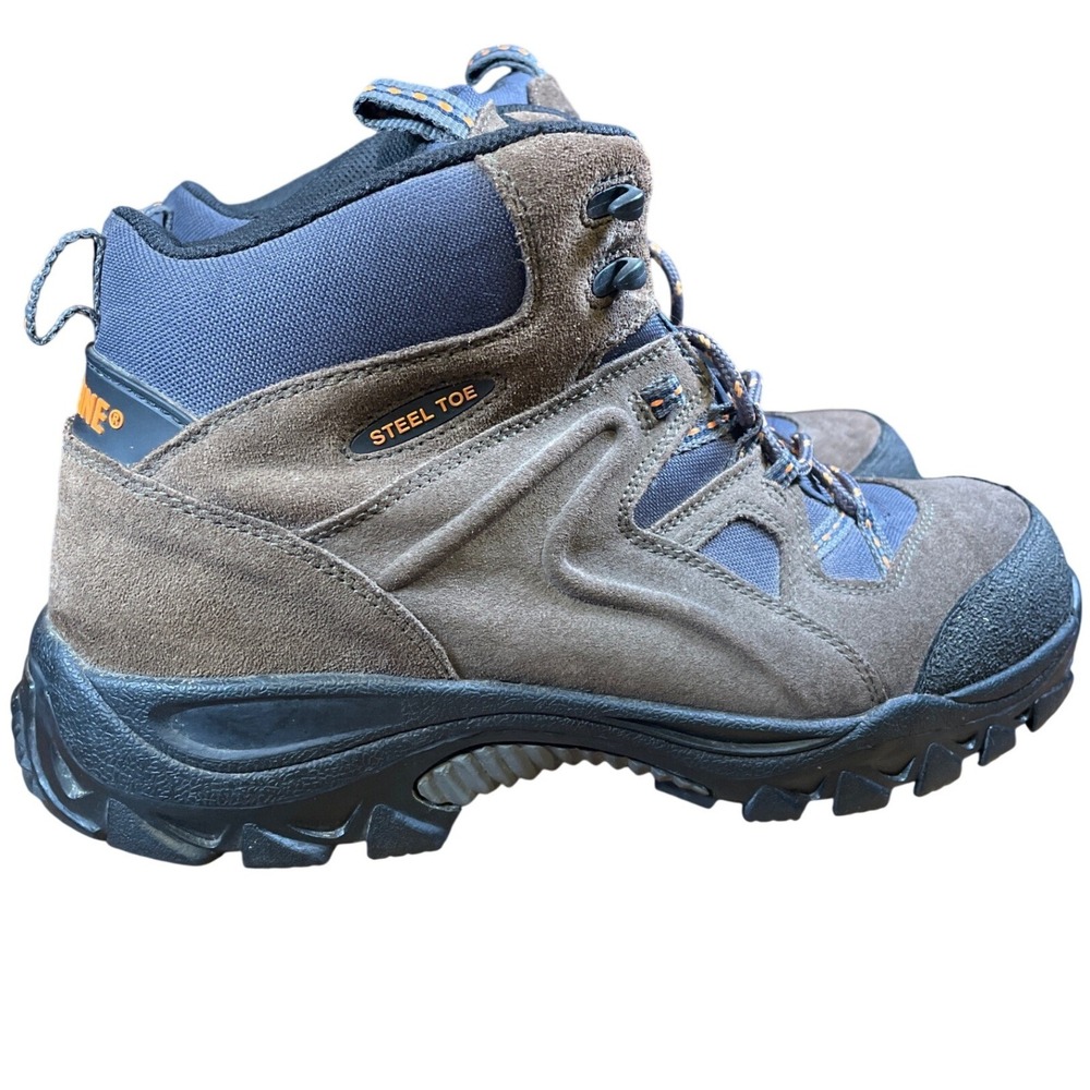 Wolverine Mens Steel Toe Work Boots Brown Suede Leather EH Rated Size 12M
